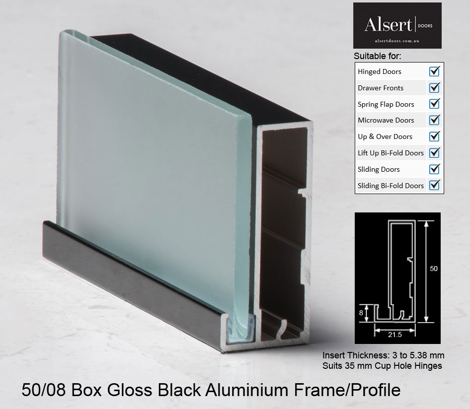 Gloss Black Aluminium Frames Alsert Doors