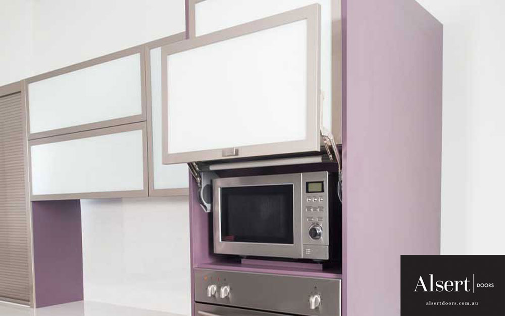 Microwave Aventos HL Aluminium Door Alsert Doors